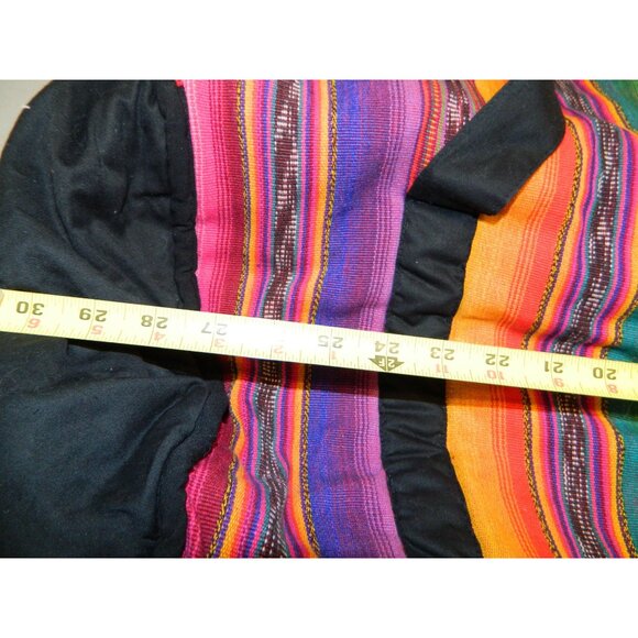 Peru Guatemala Colorful Striped Tote Bag Gym Travel Colorful Ethnic Weekender - Picture 2 of 7